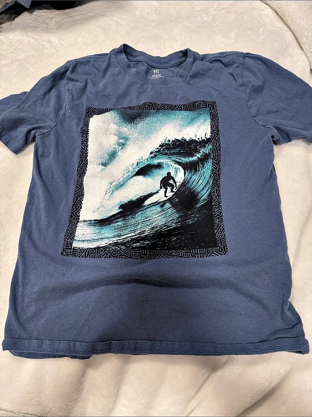 Gap Graphic Short Sleeve Tee Blue XXL (14-16)